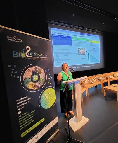 Participation de Karine Seaudeau-Pirouley pour Innovation Fluides Supercritiques au congrès Bio2actives 2026 à Quimper
