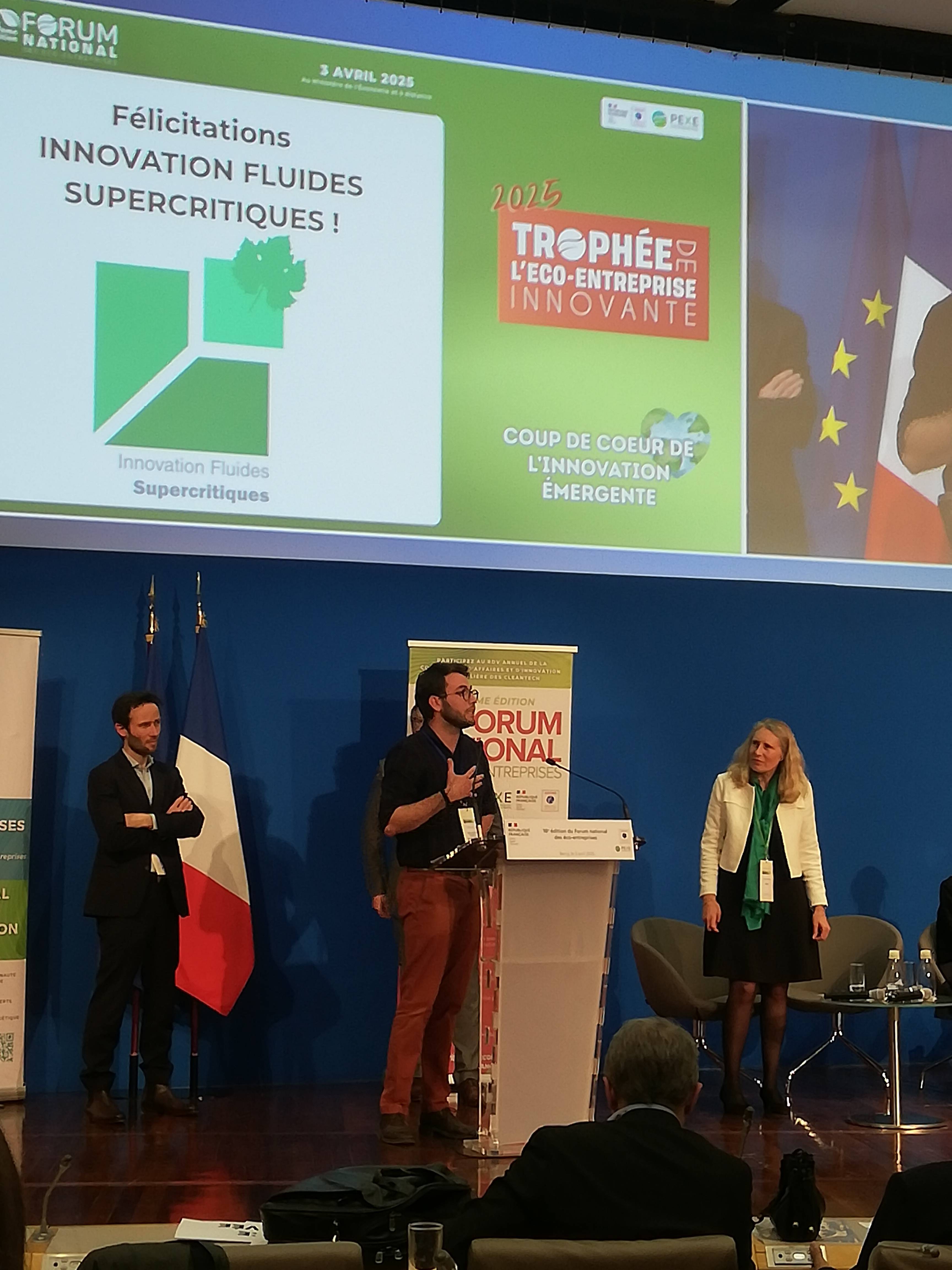 Innovation Fluides Supercritiques au Forum des éco-entreprises